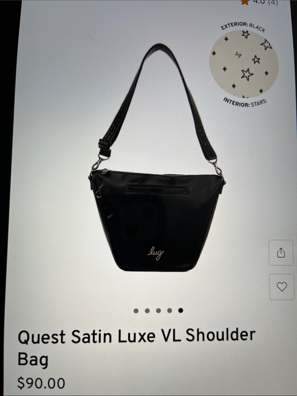 LUG - Quest Satin Luxe VL Shoulder/Crossbody Bag